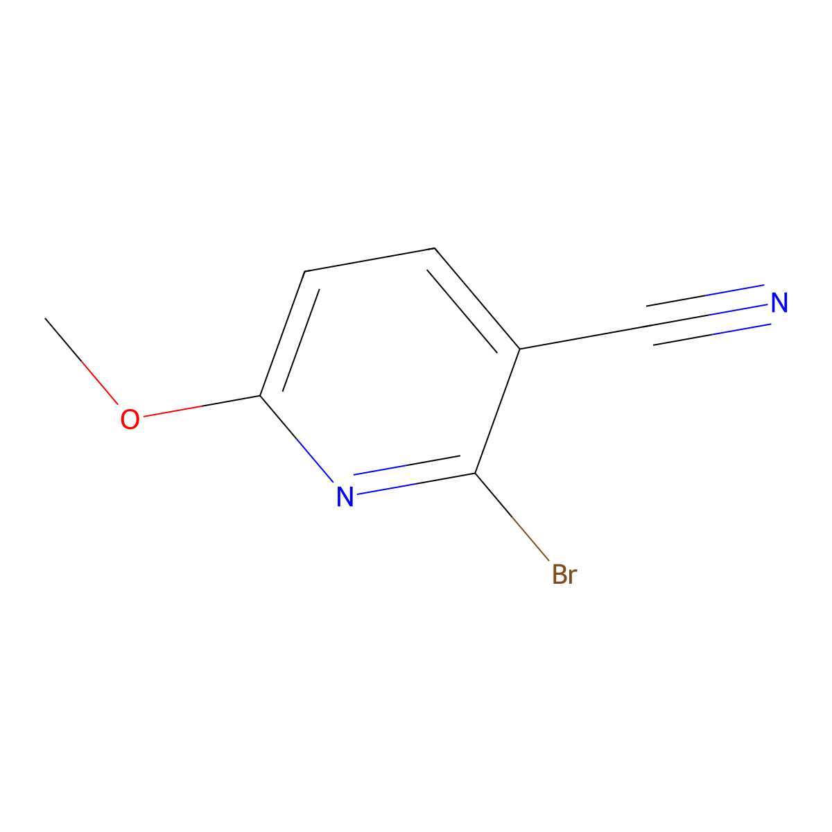 2-Bromo-6-methoxynicotinonitrile molecular structure, CAS 1805580-26-0