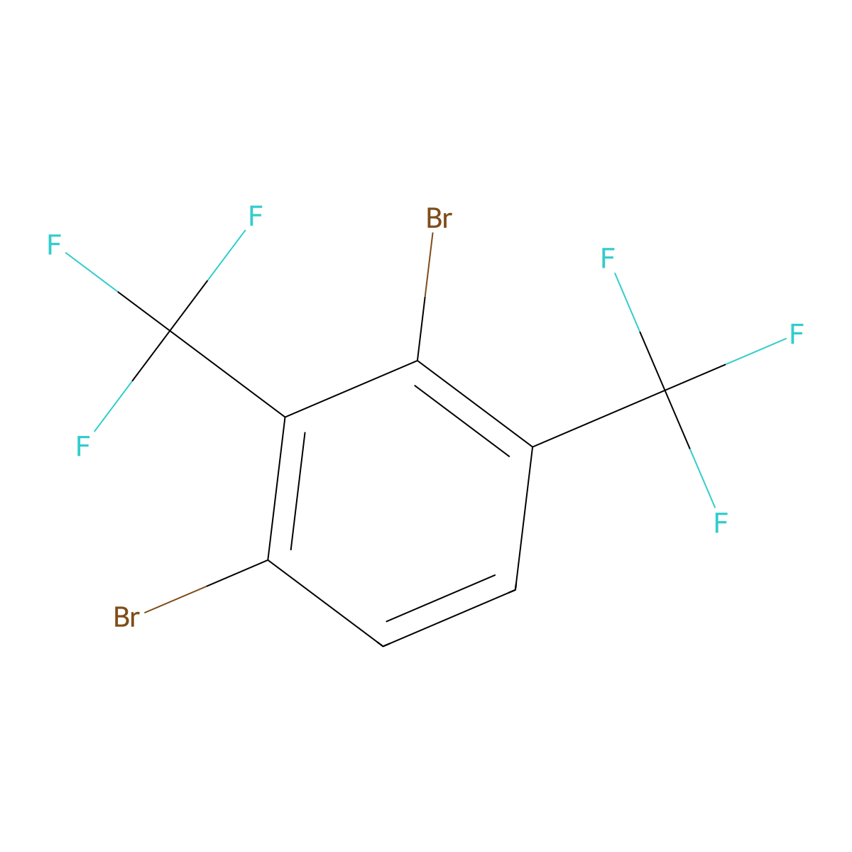1,3-Bis(trifluoromethyl)-2,4-dibromobenzene molecular structure, CAS 1805589-49-4