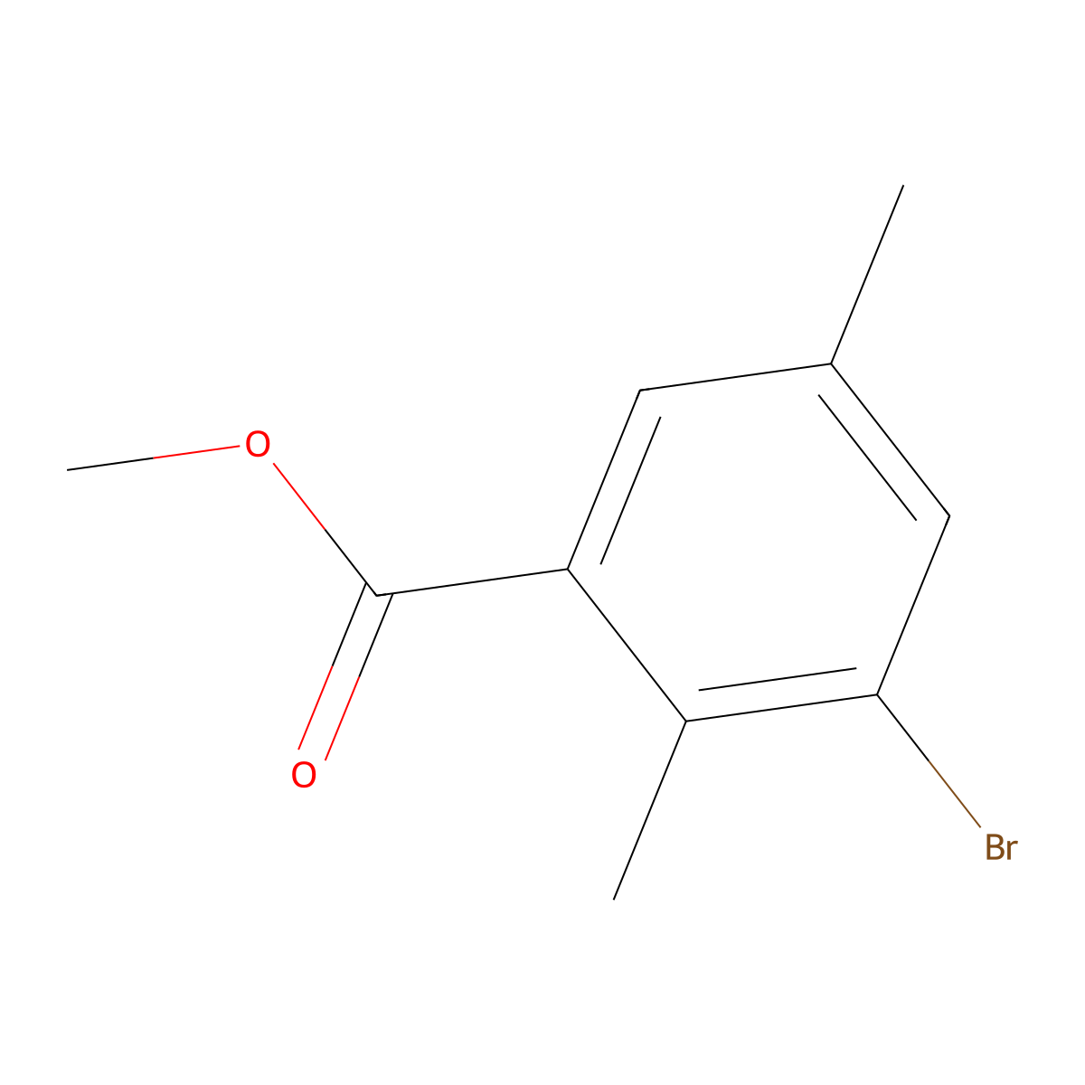 Methyl 3-bromo-2,5-dimethylbenzoate molecular structure, CAS 1805594-40-4