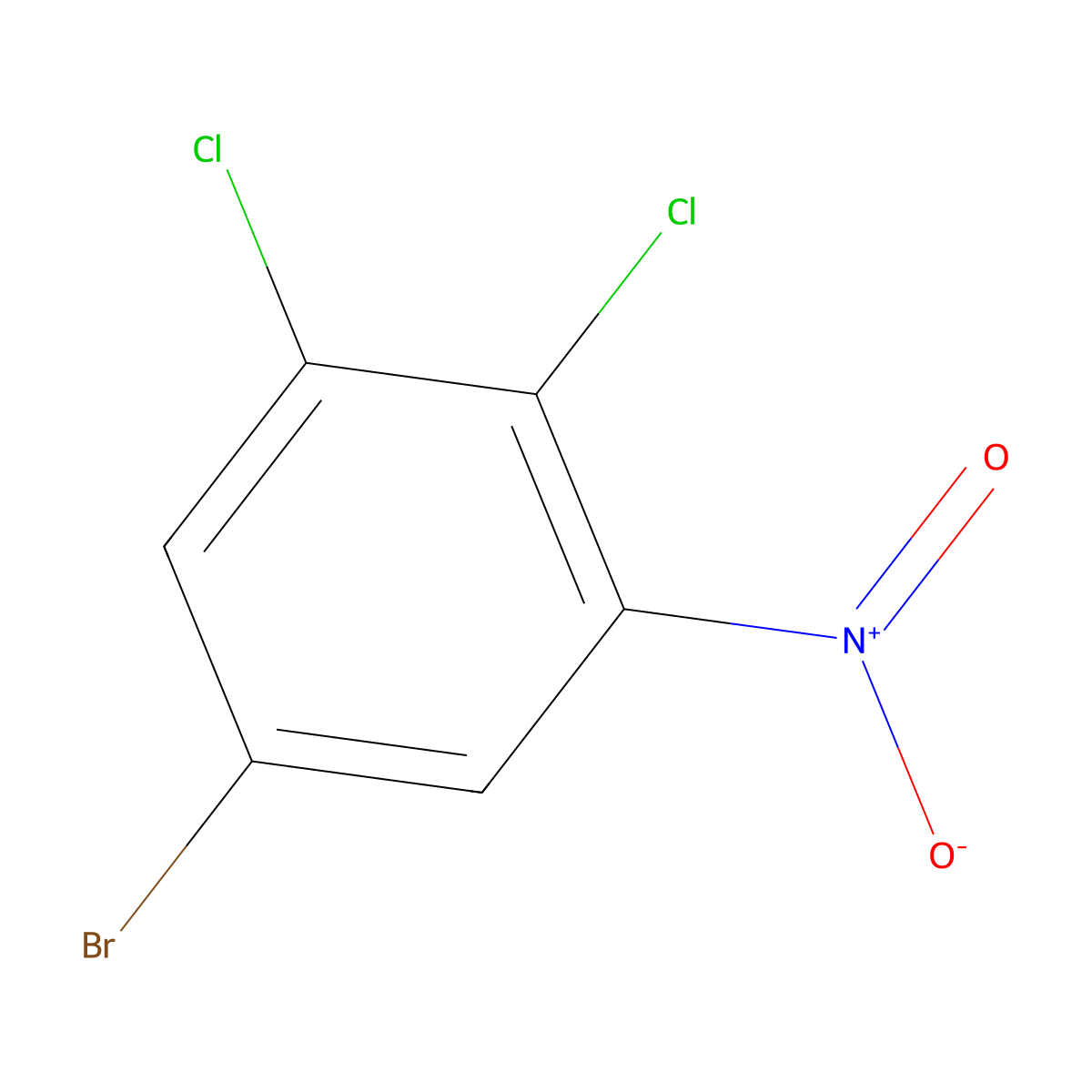 5-Bromo-1,2-dichloro-3-nitrobenzene molecular structure, CAS 1805596-72-8