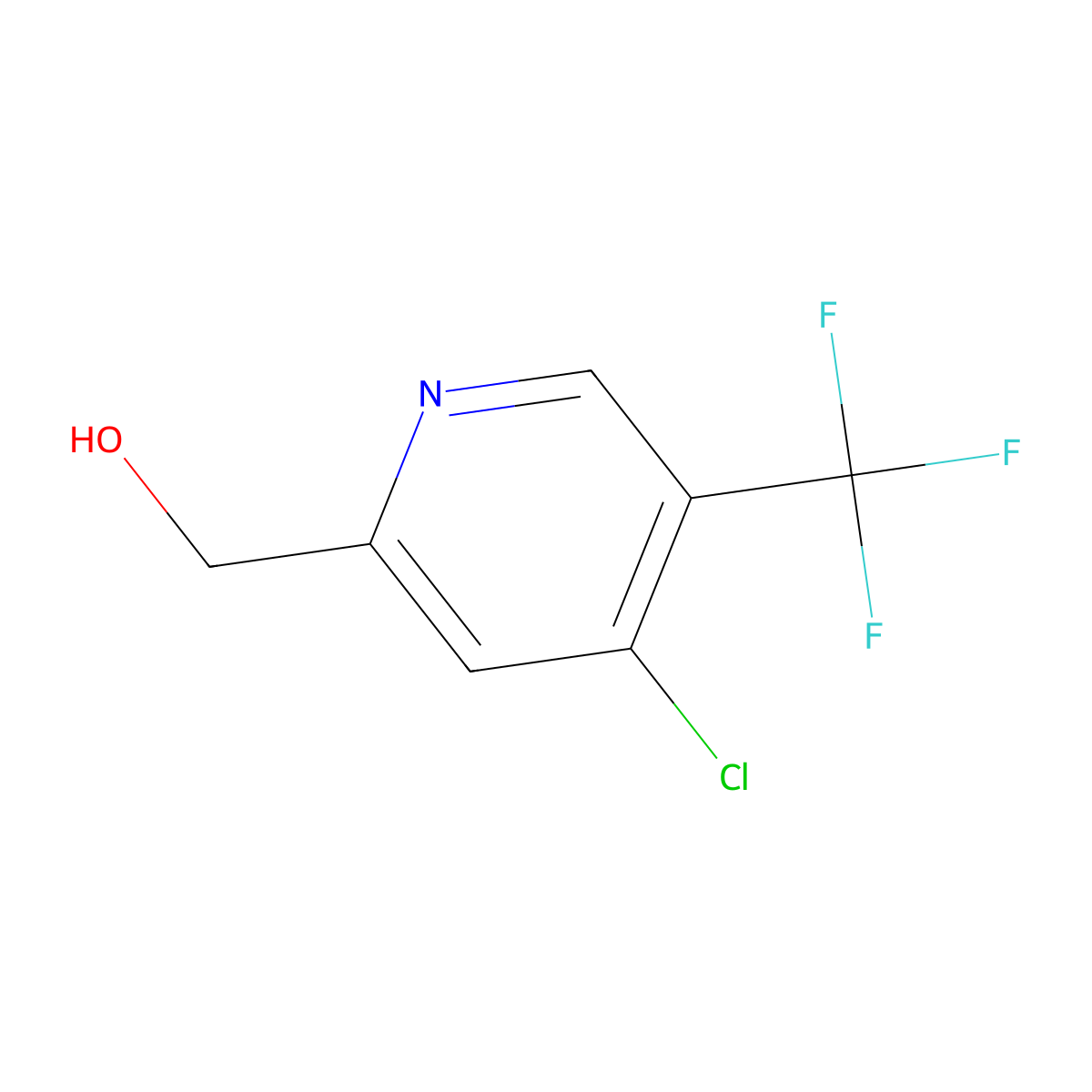 [4-Chloro-5-(trifluoromethyl)pyridin-2-yl]methanol molecular structure, CAS 1805646-69-8