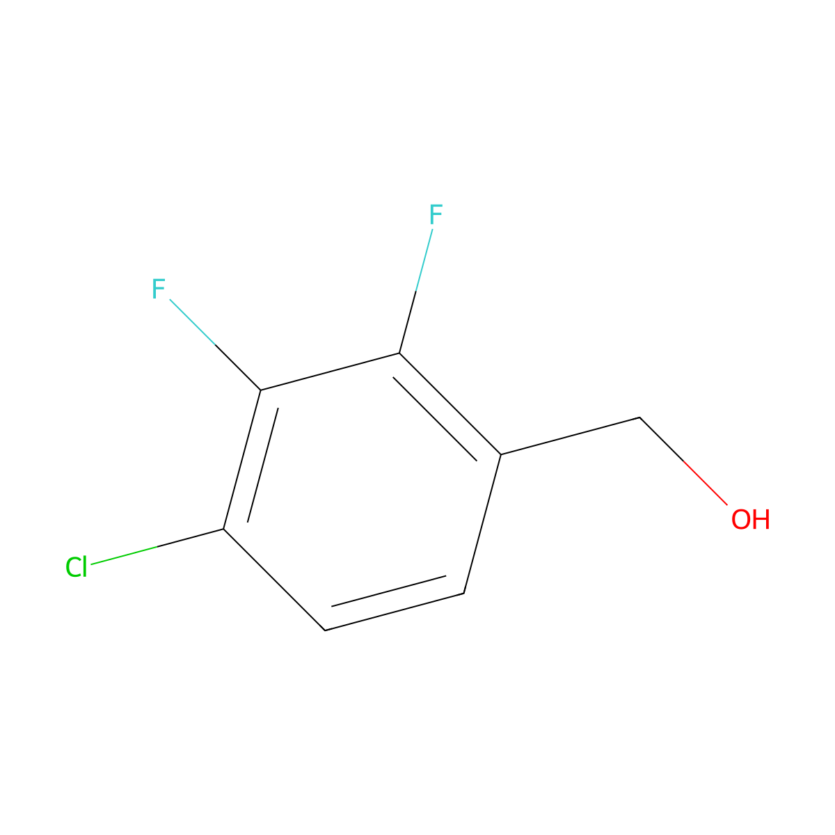 (4-Chloro-2,3-difluorophenyl)methanol molecular structure, CAS 1805647-55-5