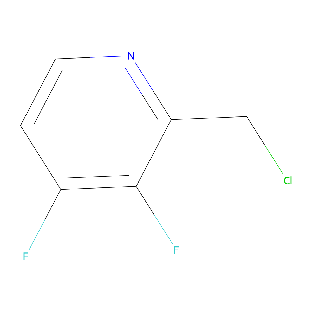 2-(Chloromethyl)-3,4-difluoropyridine molecular structure, CAS 1805648-04-7
