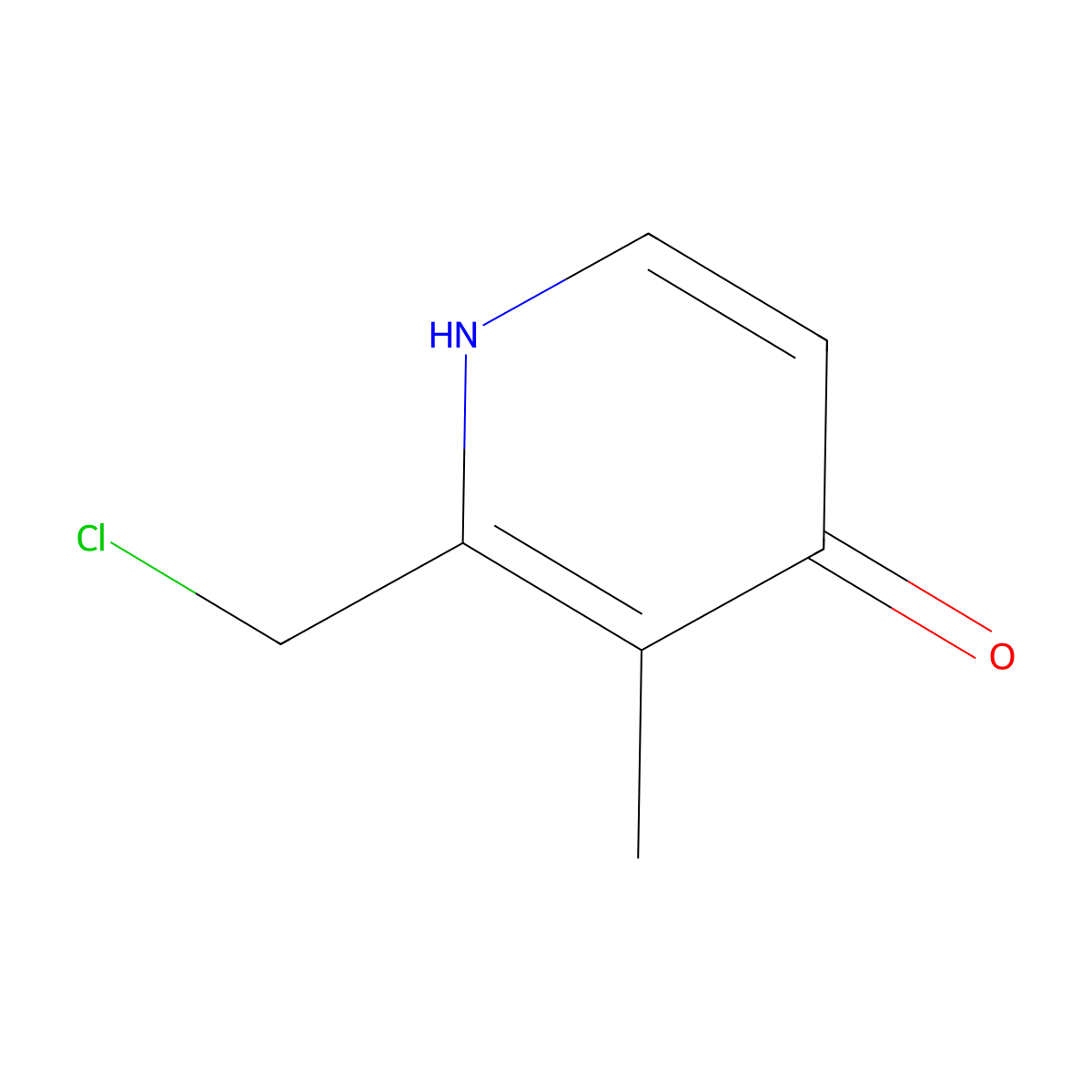 2-(Chloromethyl)-3-methyl-4-pyridinol molecular structure, CAS 1805648-51-4