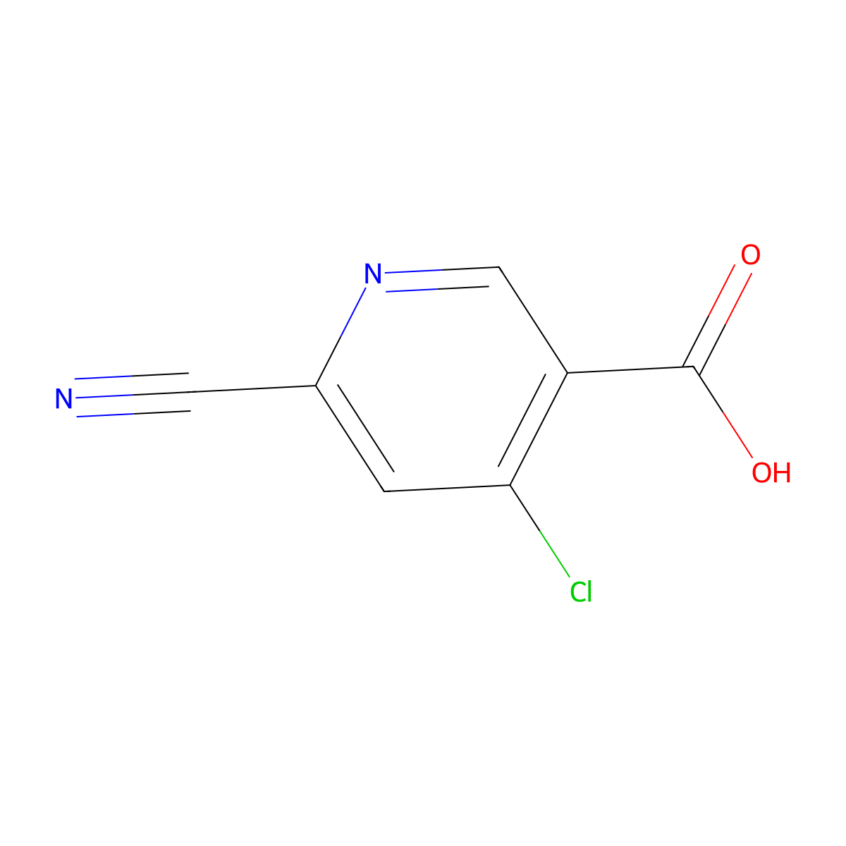 4-Chloro-6-cyanonicotinic acid molecular structure, CAS 1805651-53-9