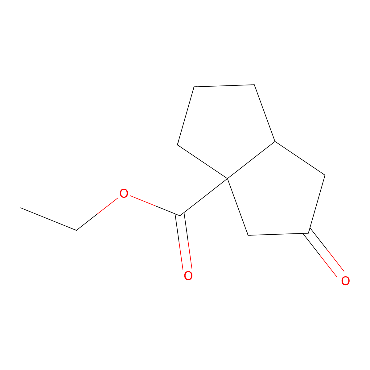 Ethyl 2-oxooctahydropentalene-3a-carboxylate molecular structure, CAS 180573-21-1