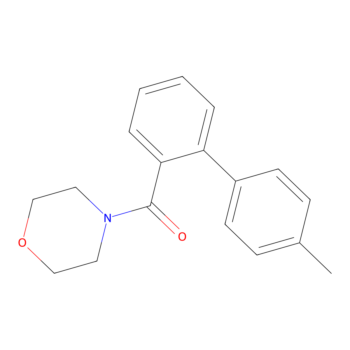 (4'-Methyl[1,1'-biphenyl]-2-yl)-4-morpholinylmethanone molecular structure, CAS 1805794-84-6