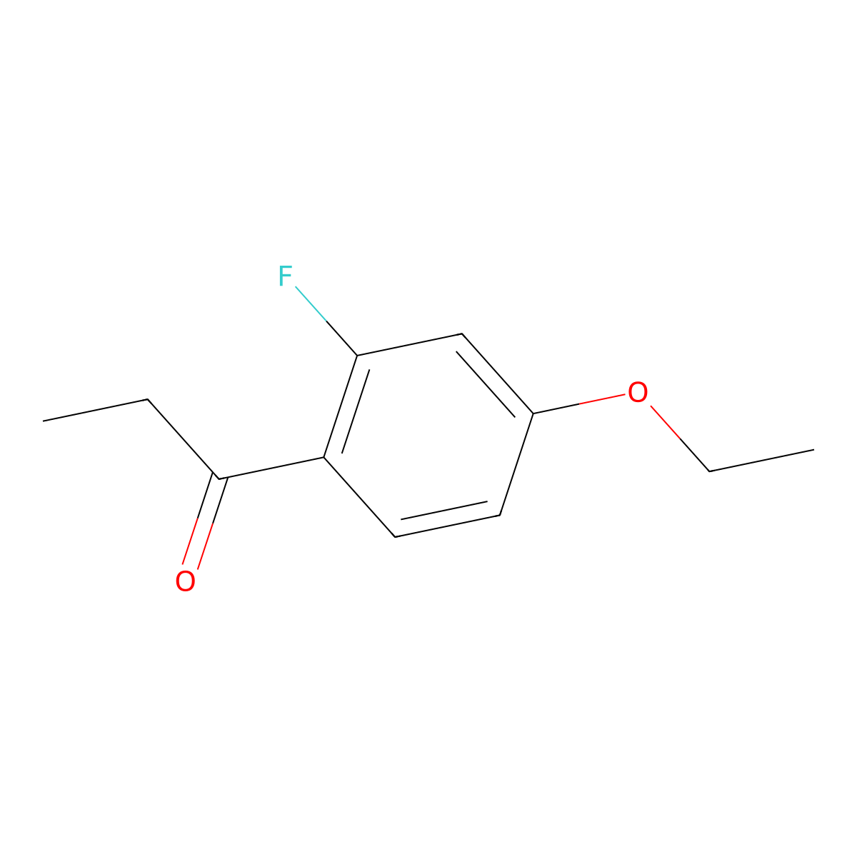 1-(4-Ethoxy-2-fluorophenyl)propan-1-one molecular structure, CAS 1805894-64-7