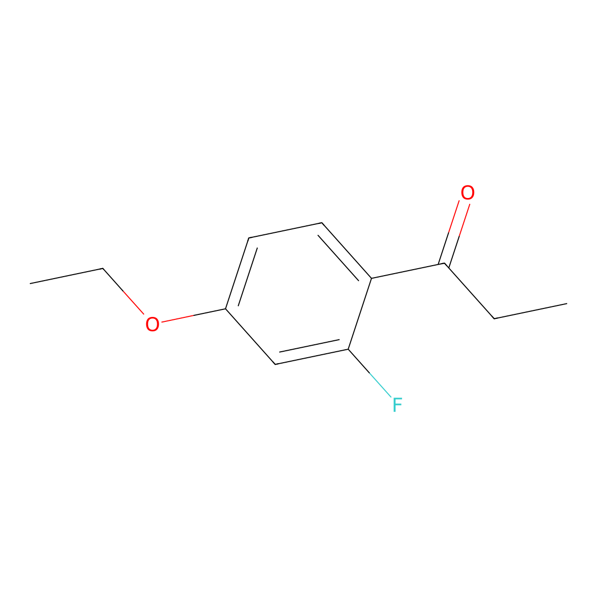 1-(4-Ethoxy-2-fluorophenyl)propan-1-one molecular structure, CAS 1805894-64-7