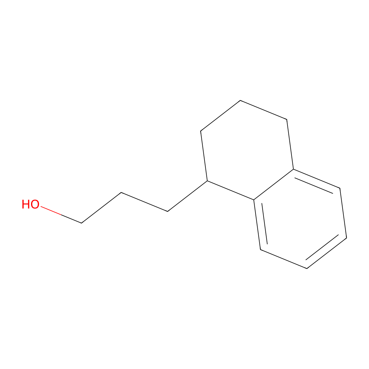 3-(1,2,3,4-Tetrahydronaphthalen-1-yl)propan-1-ol molecular structure, CAS 18059-89-7