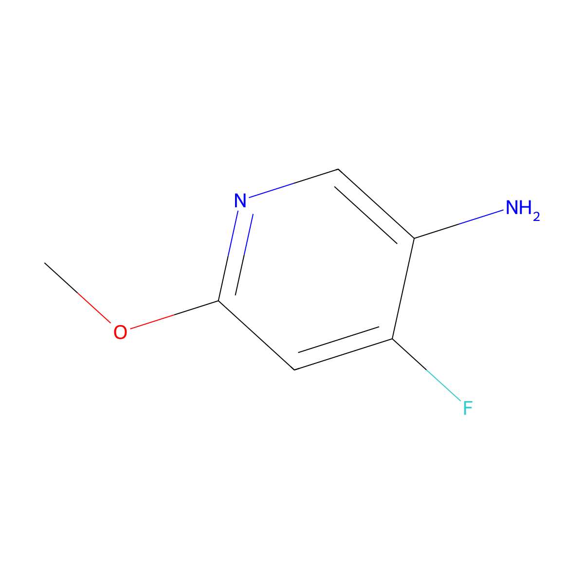 4-Fluoro-6-methoxypyridin-3-amine molecular structure, CAS 1805931-15-0