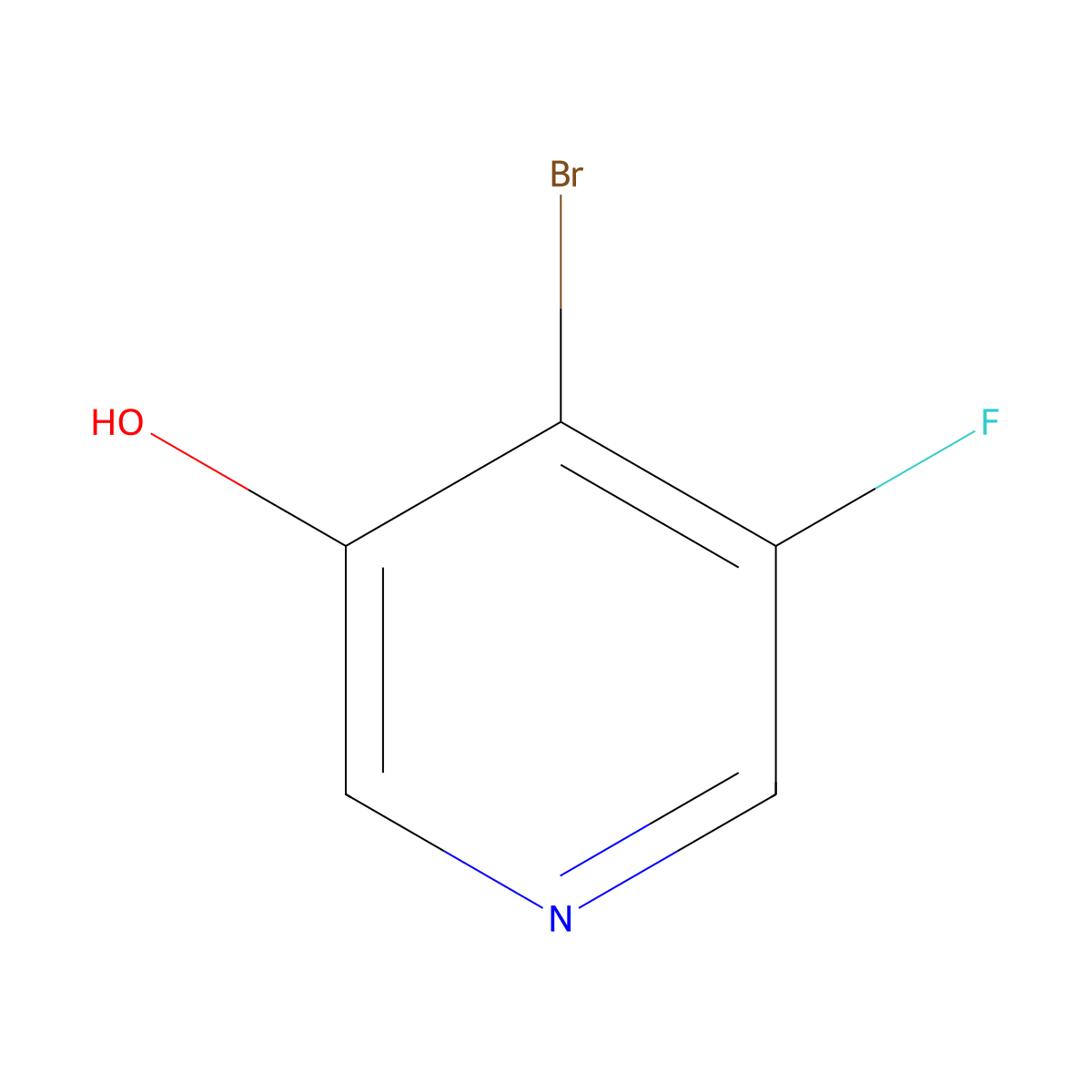 4-Bromo-5-fluoropyridin-3-ol molecular structure, CAS 1805936-65-5