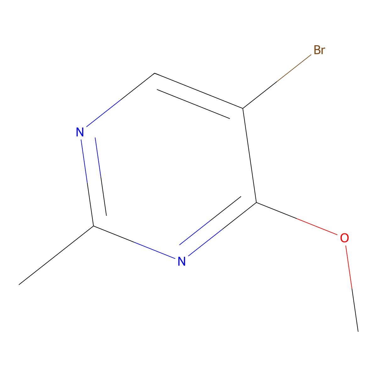 5-Bromo-4-methoxy-2-methylpyrimidine molecular structure, CAS 1805942-14-6