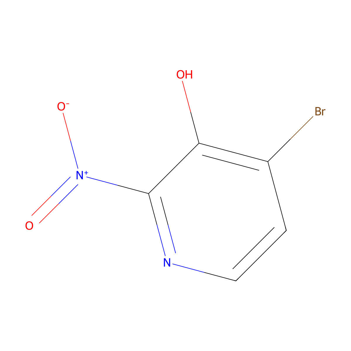 4-Bromo-2-nitropyridin-3-ol molecular structure, CAS 1805945-97-4