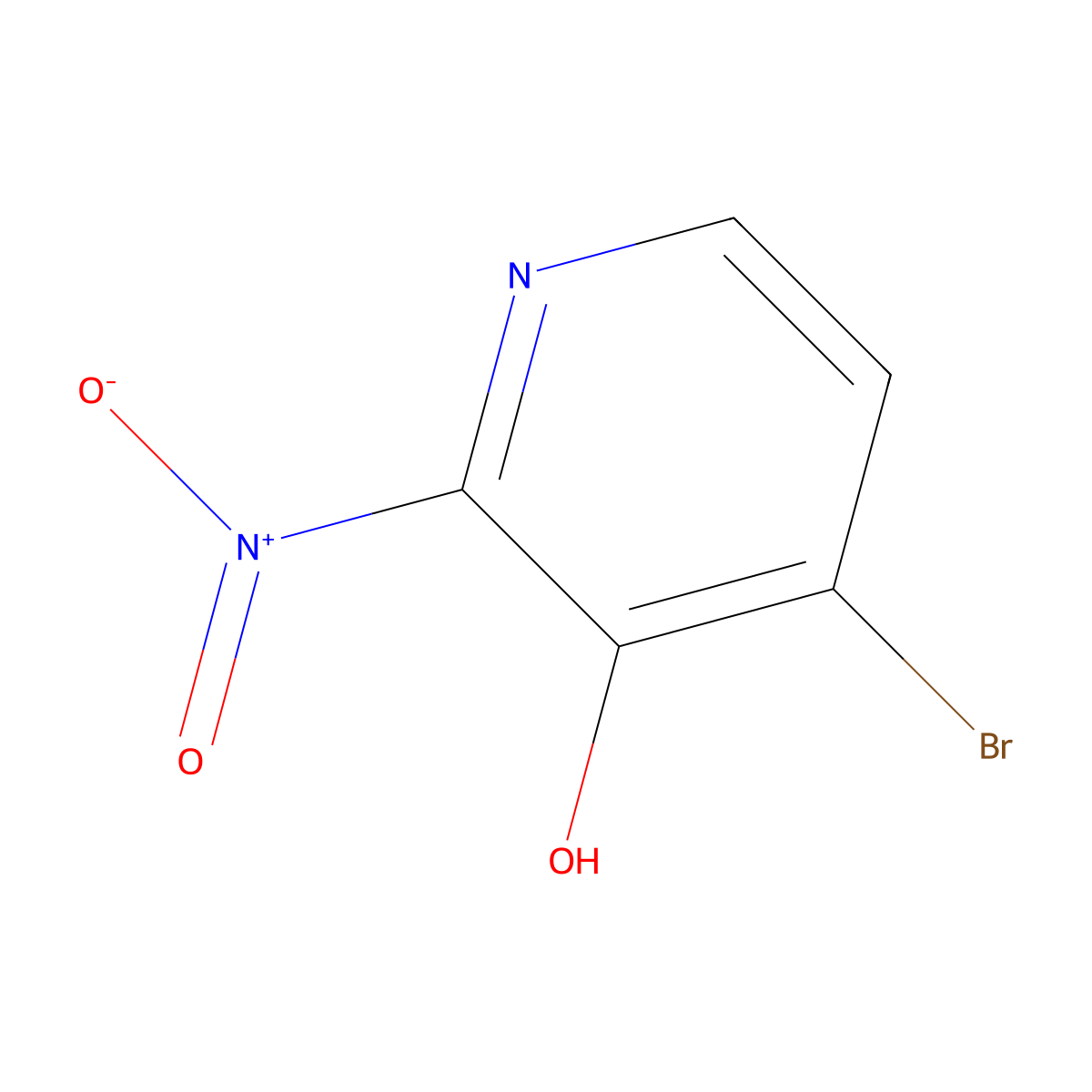4-Bromo-2-nitropyridin-3-ol molecular structure, CAS 1805945-97-4