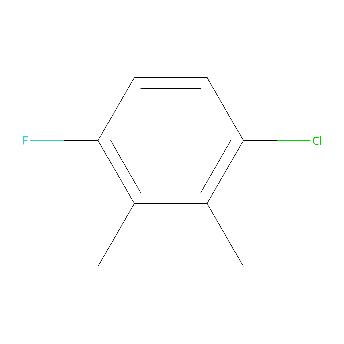 1-Chloro-4-fluoro-2,3-dimethylbenzene molecular structure, CAS 1805952-33-3