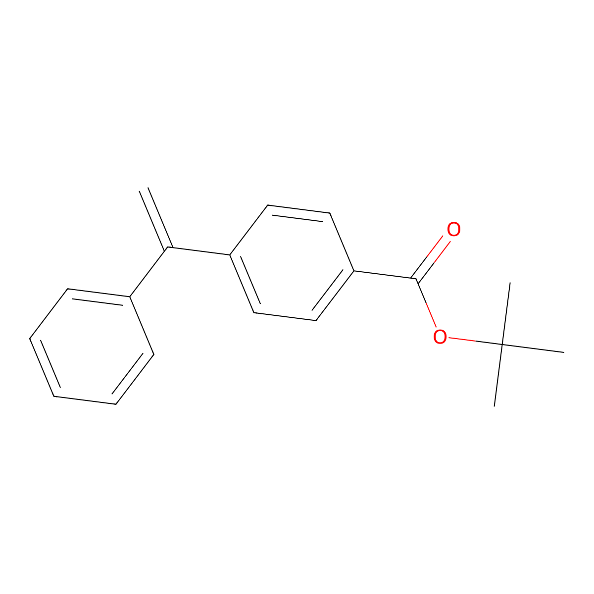 Tert-butyl 4-(1-phenylvinyl)benzoate molecular structure, CAS 180596-97-8