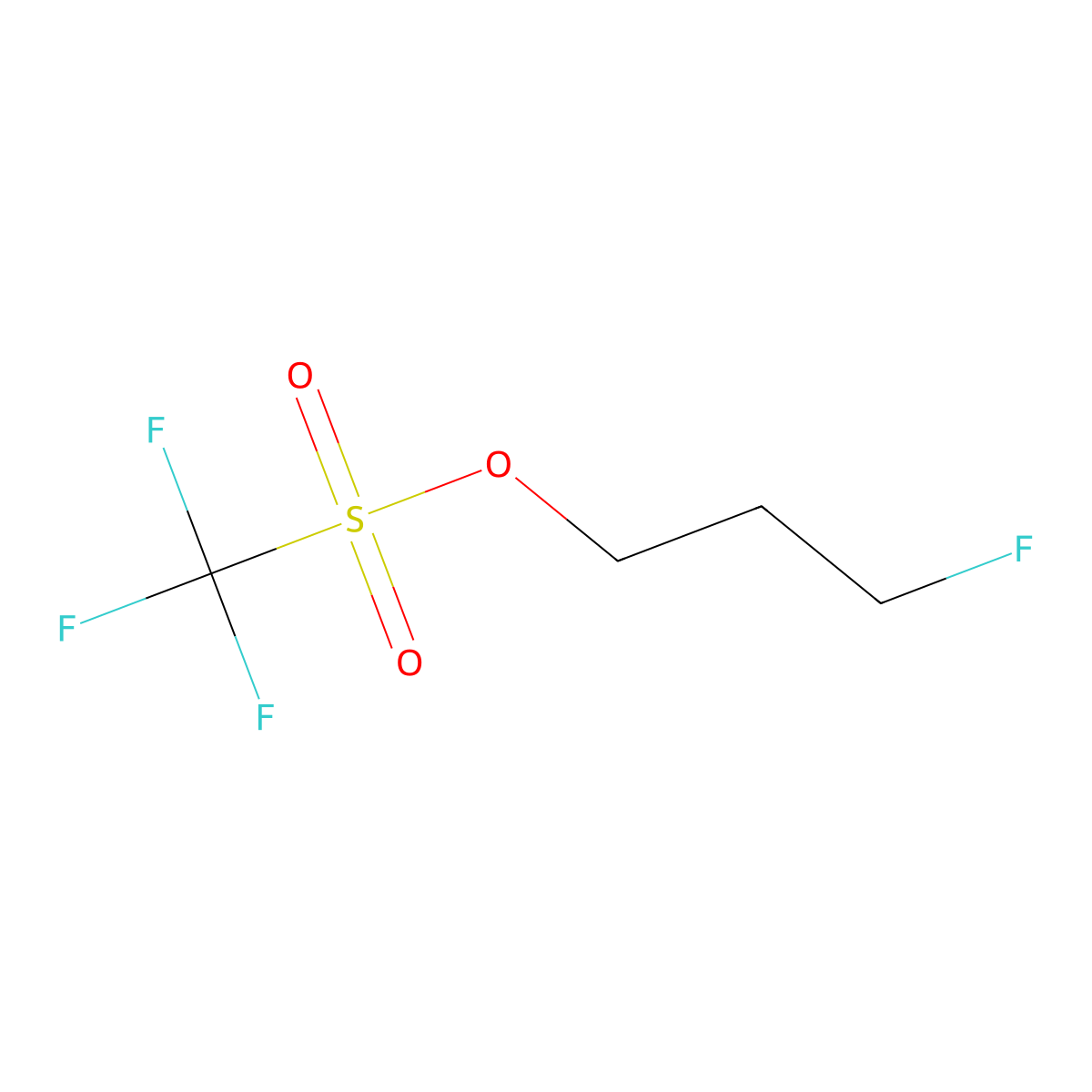 3-Fluoropropyl trifluoromethanesulfonate molecular structure, CAS 180597-96-0