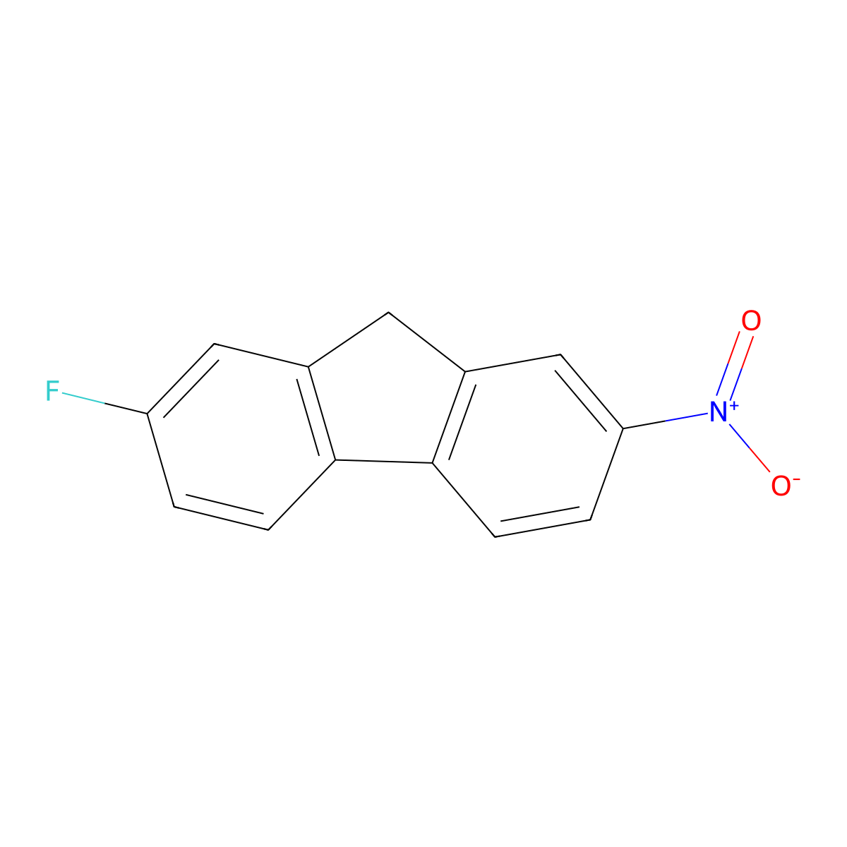 2-Fluoro-7-nitrofluorene molecular structure, CAS 1806-25-3