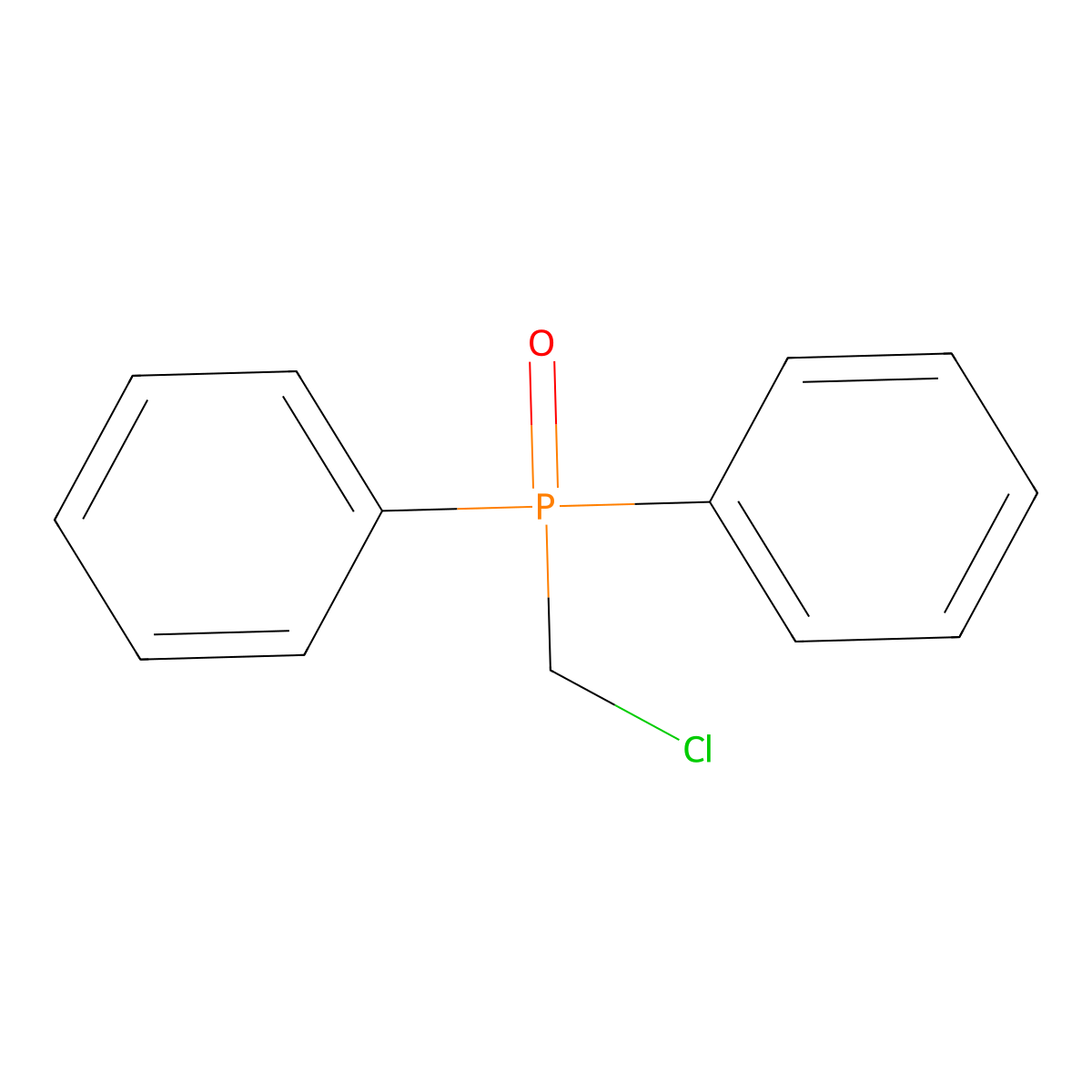 (Chloromethyl)diphenylphosphine Oxide molecular structure, CAS 1806-49-1
