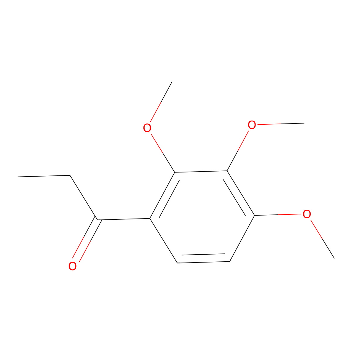 1-(2,3,4-Trimethoxyphenyl)propan-1-one molecular structure, CAS 18060-58-7