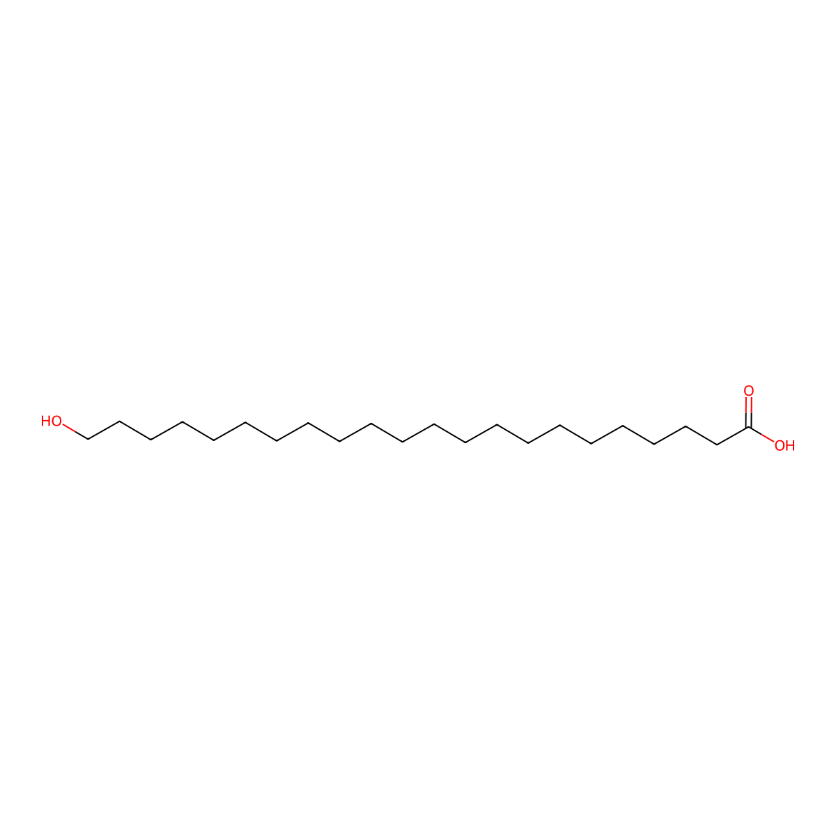 22-Hydroxydocosanoic acid molecular structure, CAS 18060-70-3