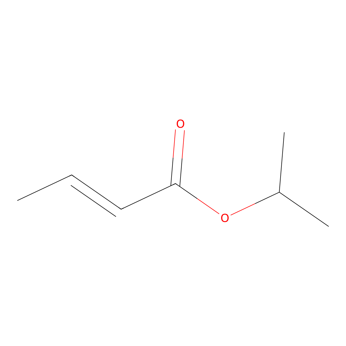 1-Methylethyl 2-butenoate molecular structure, CAS 18060-77-0