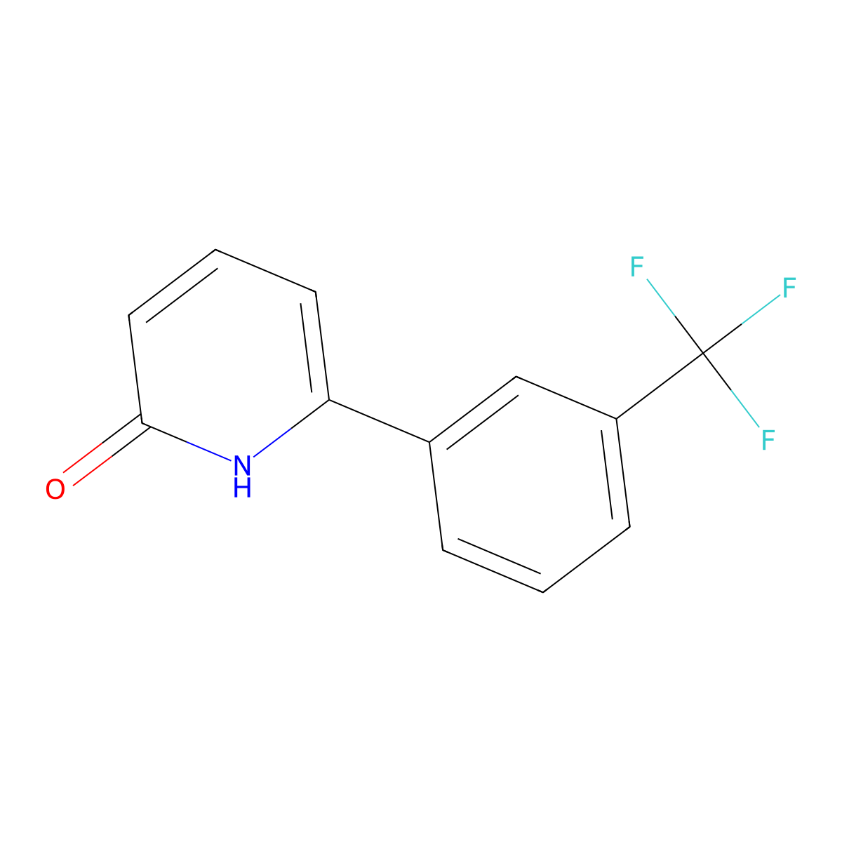 2-Hydroxy-6-(3-trifluoromethylphenyl)pyridine molecular structure, CAS 180606-04-6
