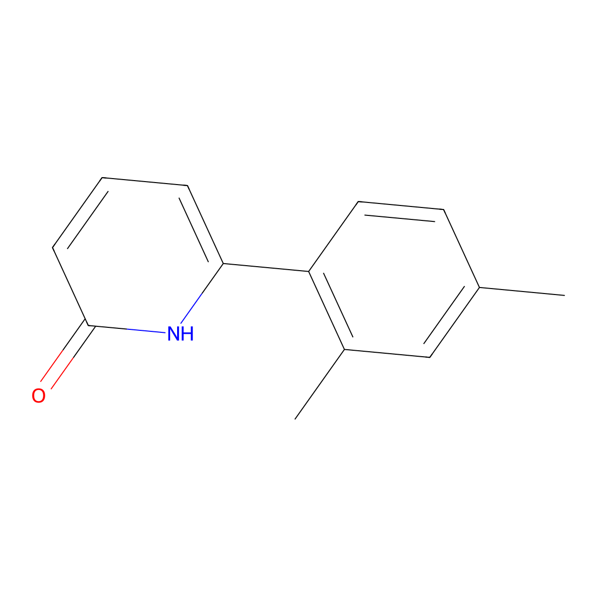 6-(2,4-Dimethylphenyl)pyridin-2(1H)-one molecular structure, CAS 180606-06-8