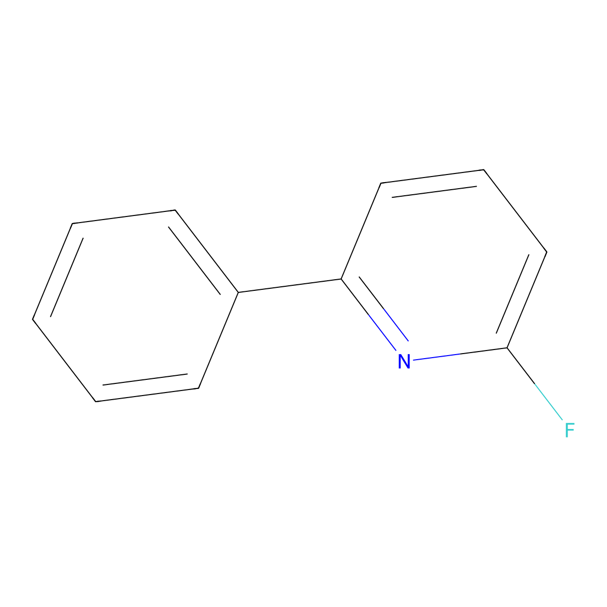 2-Fluoro-6-phenylpyridine molecular structure, CAS 180606-17-1