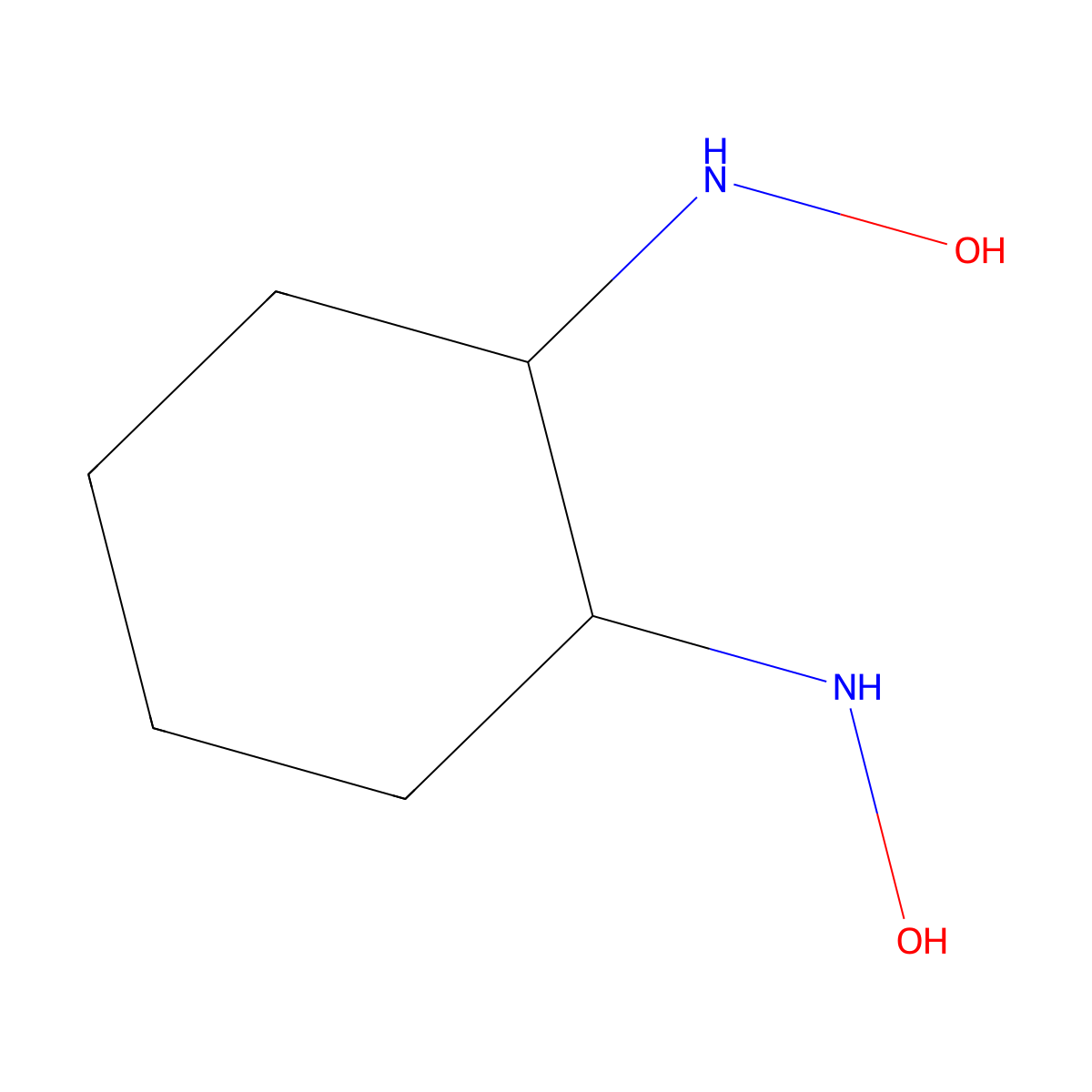 1,2-Bis(hydroxyamino)cyclohexane molecular structure, CAS 180614-05-5