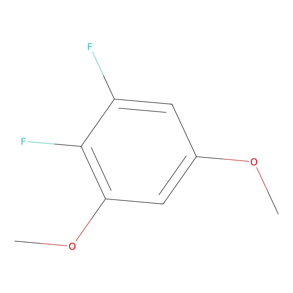 1,2-Difluoro-3,5-dimethoxybenzene molecular structure, CAS 1806272-19-4