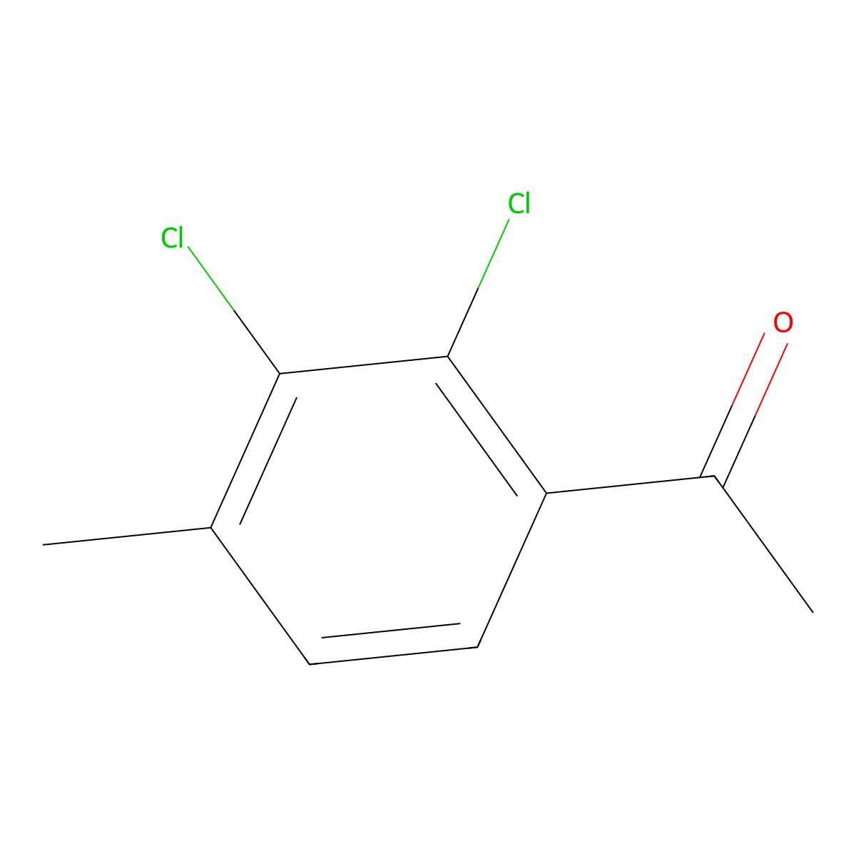 1-(2,3-Dichloro-4-methylphenyl)ethanone molecular structure, CAS 1806274-48-5