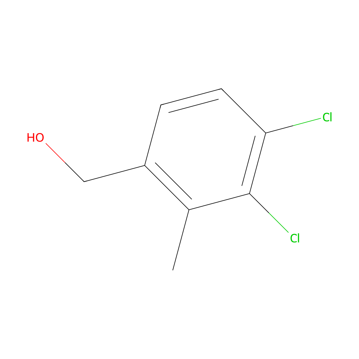 (3,4-Dichloro-2-methylphenyl)methanol molecular structure, CAS 1806274-80-5