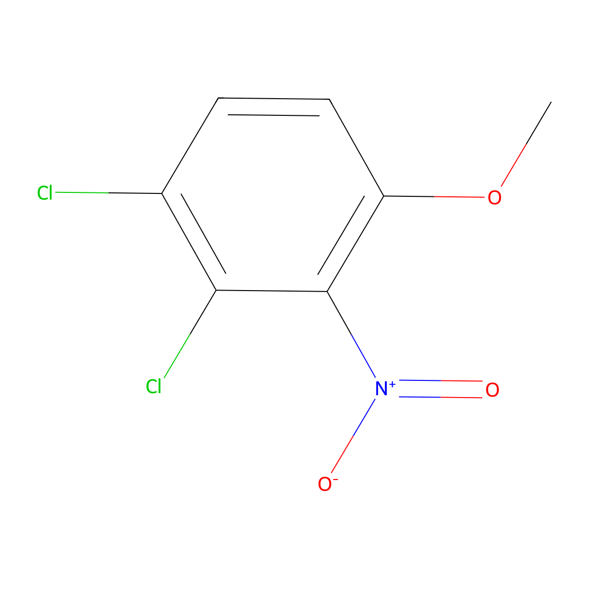 1,2-Dichloro-4-methoxy-3-nitrobenzene molecular structure, CAS 1806275-40-0