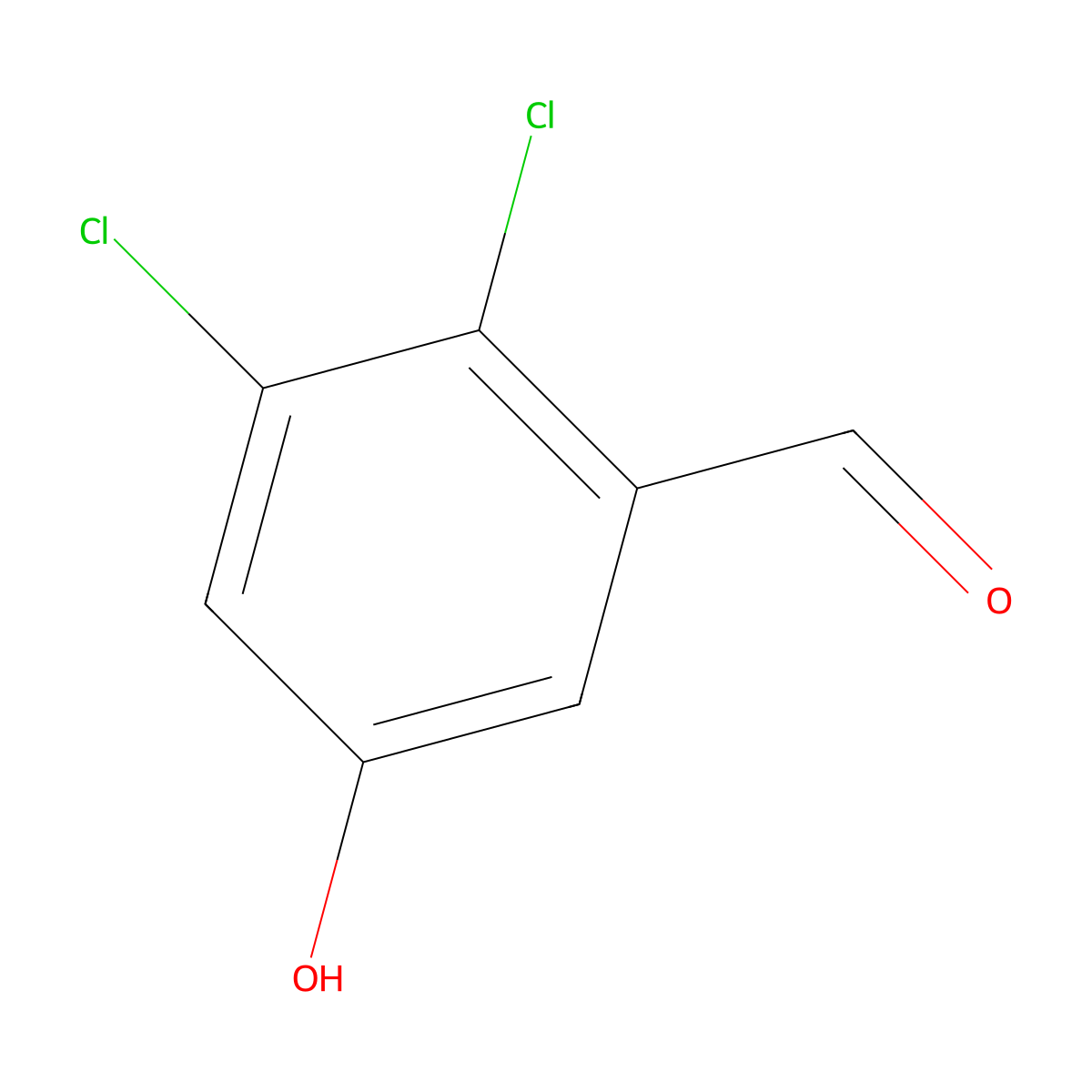 2,3-Dichloro-5-hydroxybenzaldehyde molecular structure, CAS 1806281-75-3