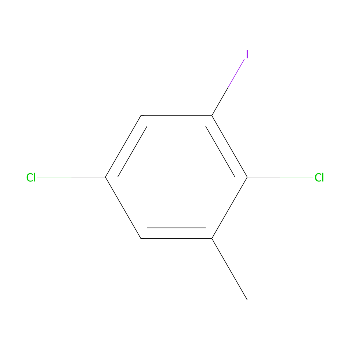 2,5-Dichloro-3-iodotoluene molecular structure, CAS 1806283-33-9
