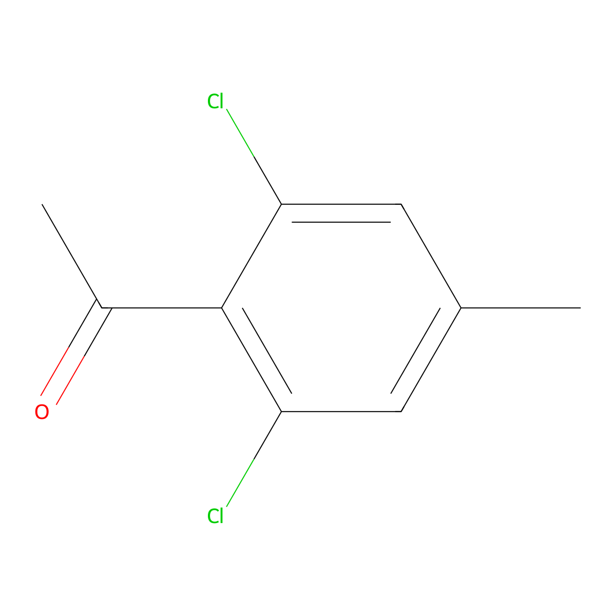 1-(2,6-Dichloro-4-methylphenyl)ethan-1-one molecular structure, CAS 1806288-38-9