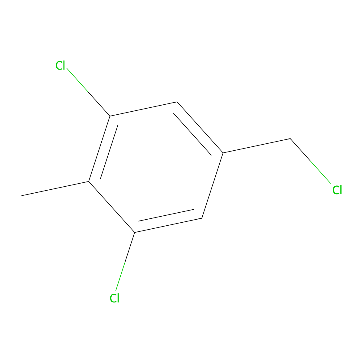 3,5-Dichloro-4-methylbenzyl chloride molecular structure, CAS 1806288-53-8