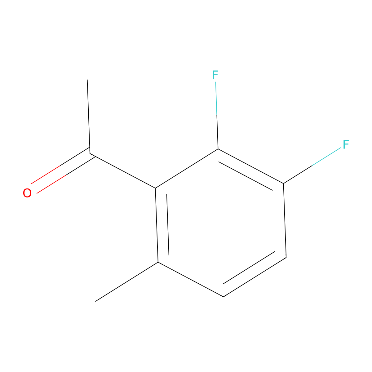1-(2,3-Difluoro-6-methylphenyl)ethanone molecular structure, CAS 1806293-61-7