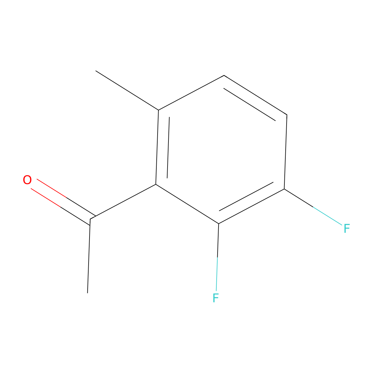 1-(2,3-Difluoro-6-methylphenyl)ethanone molecular structure, CAS 1806293-61-7