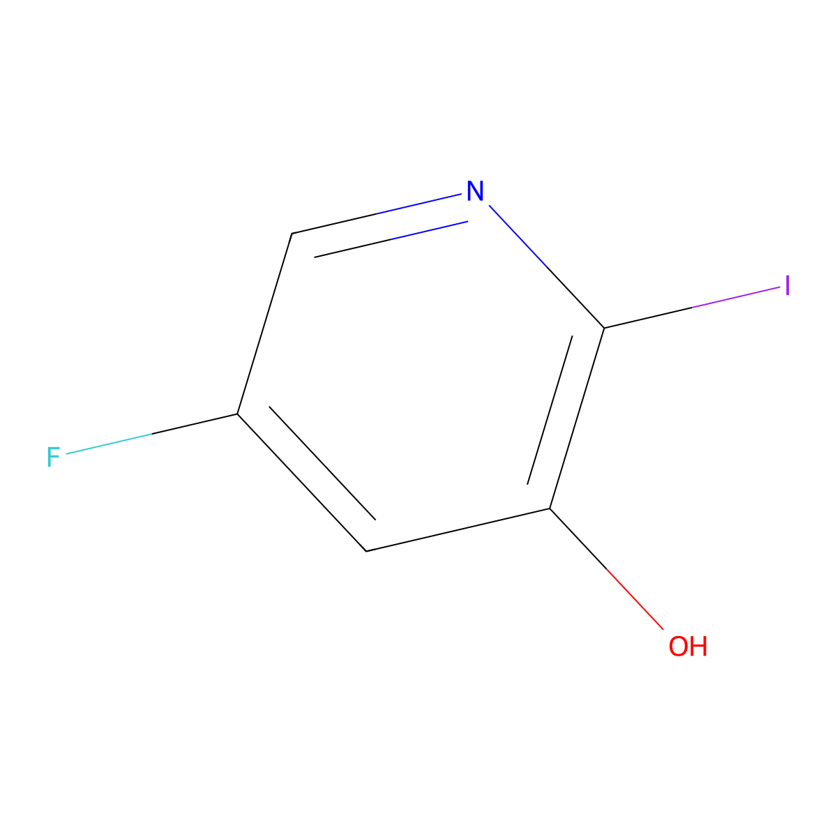 5-Fluoro-2-iodopyridin-3-ol molecular structure, CAS 1806294-25-6