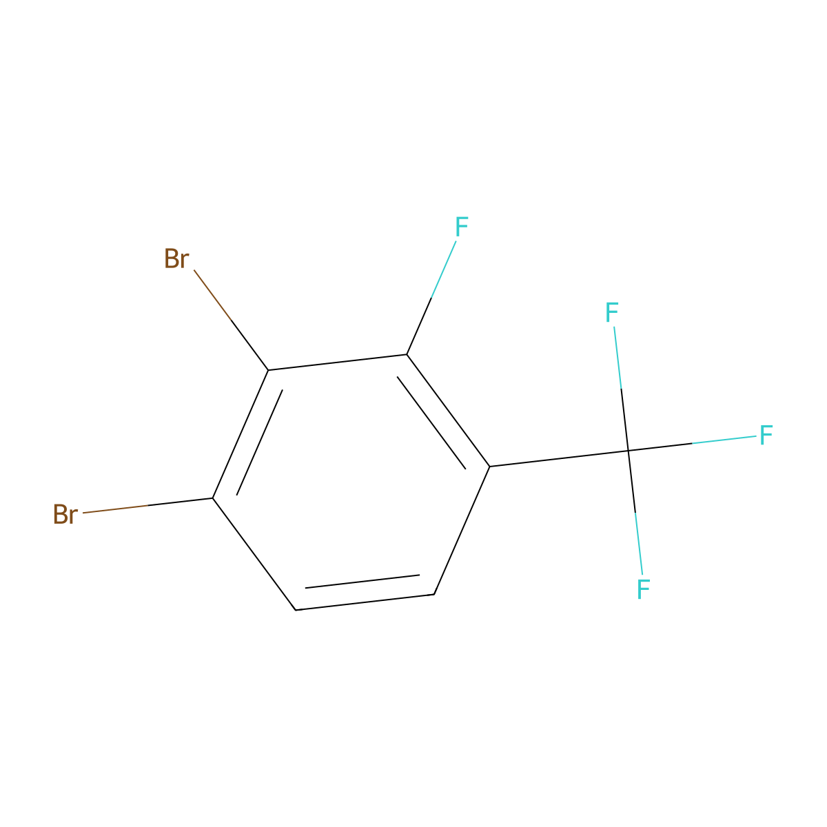 3,4-Dibromo-2-fluorobenzotrifluoride molecular structure, CAS 1806294-91-6