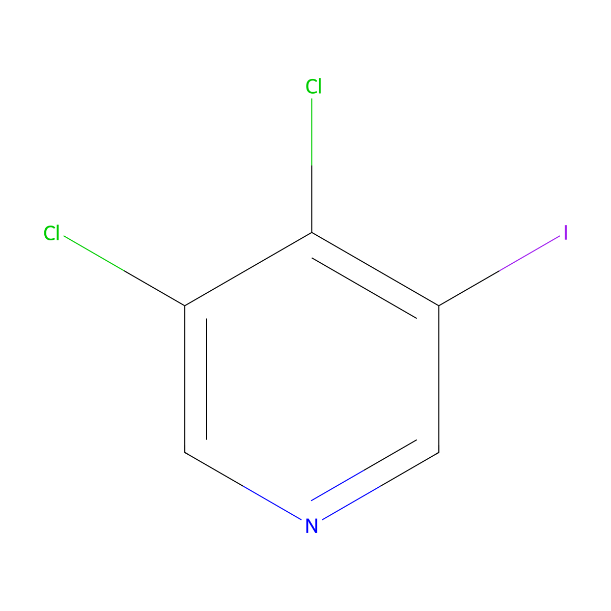 3,4-Dichloro-5-iodopyridine molecular structure, CAS 1806303-32-1