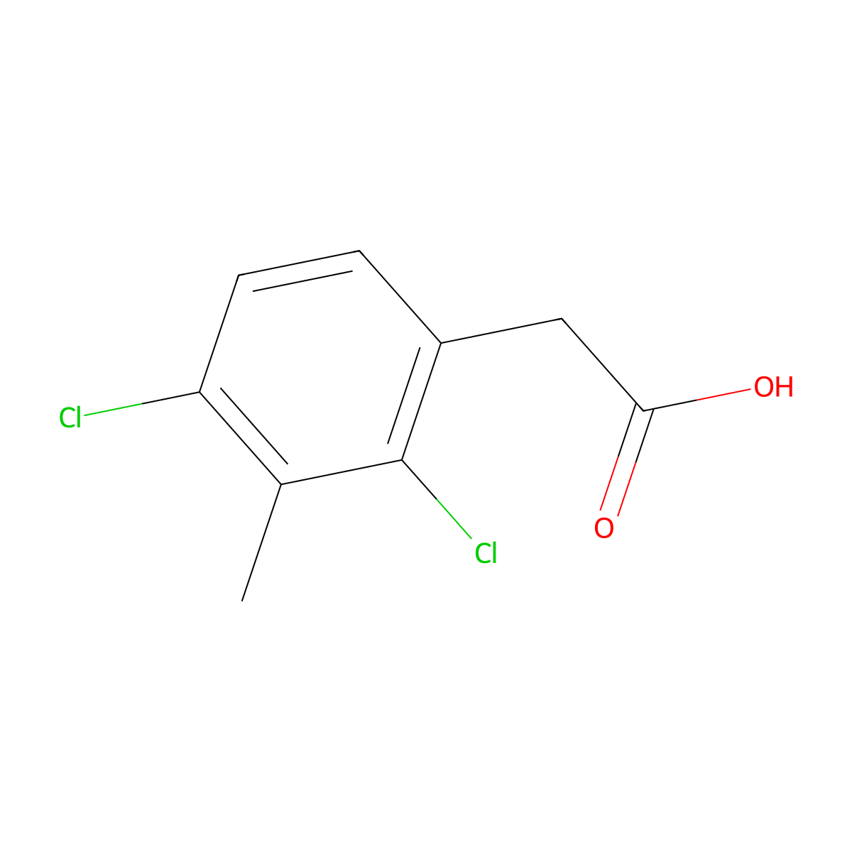 2-(2,4-Dichloro-3-methylphenyl)acetic acid molecular structure, CAS 1806304-53-9