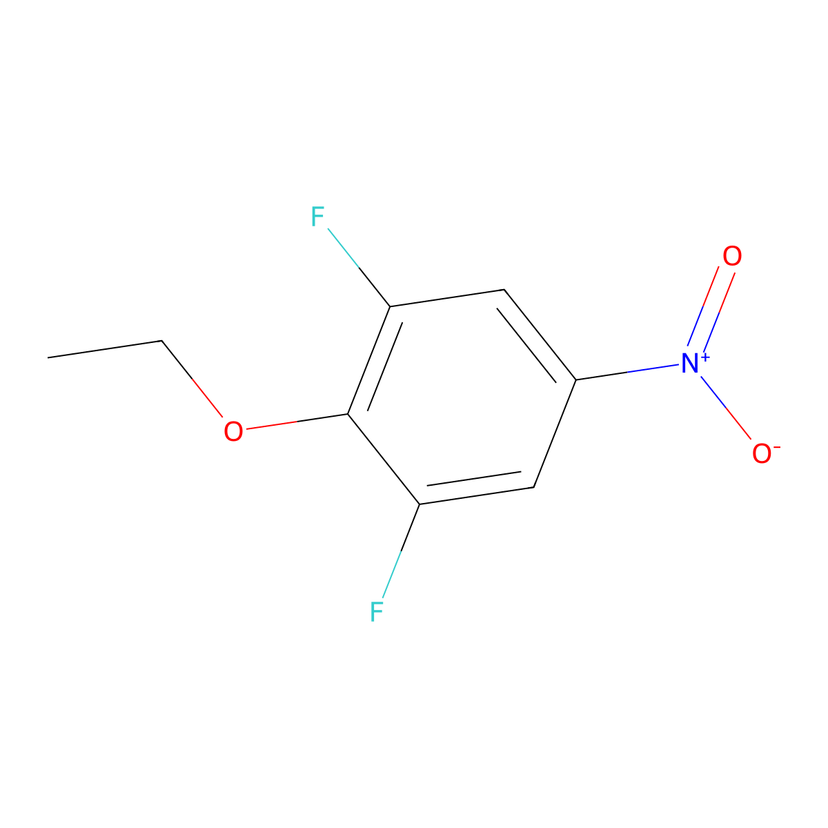 1,3-Difluoro-2-ethoxy-5-nitrobenzene molecular structure, CAS 1806305-50-9