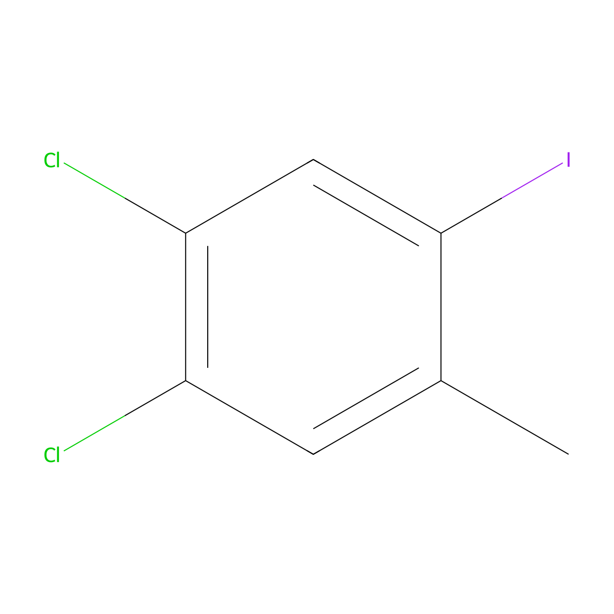 1,2-Dichloro-4-iodo-5-methylbenzene molecular structure, CAS 1806312-27-5