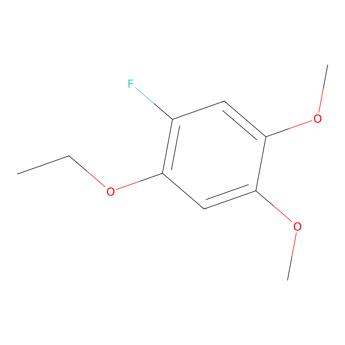 1-Ethoxy-2-fluoro-4,5-dimethoxybenzene molecular structure, CAS 1806313-27-8
