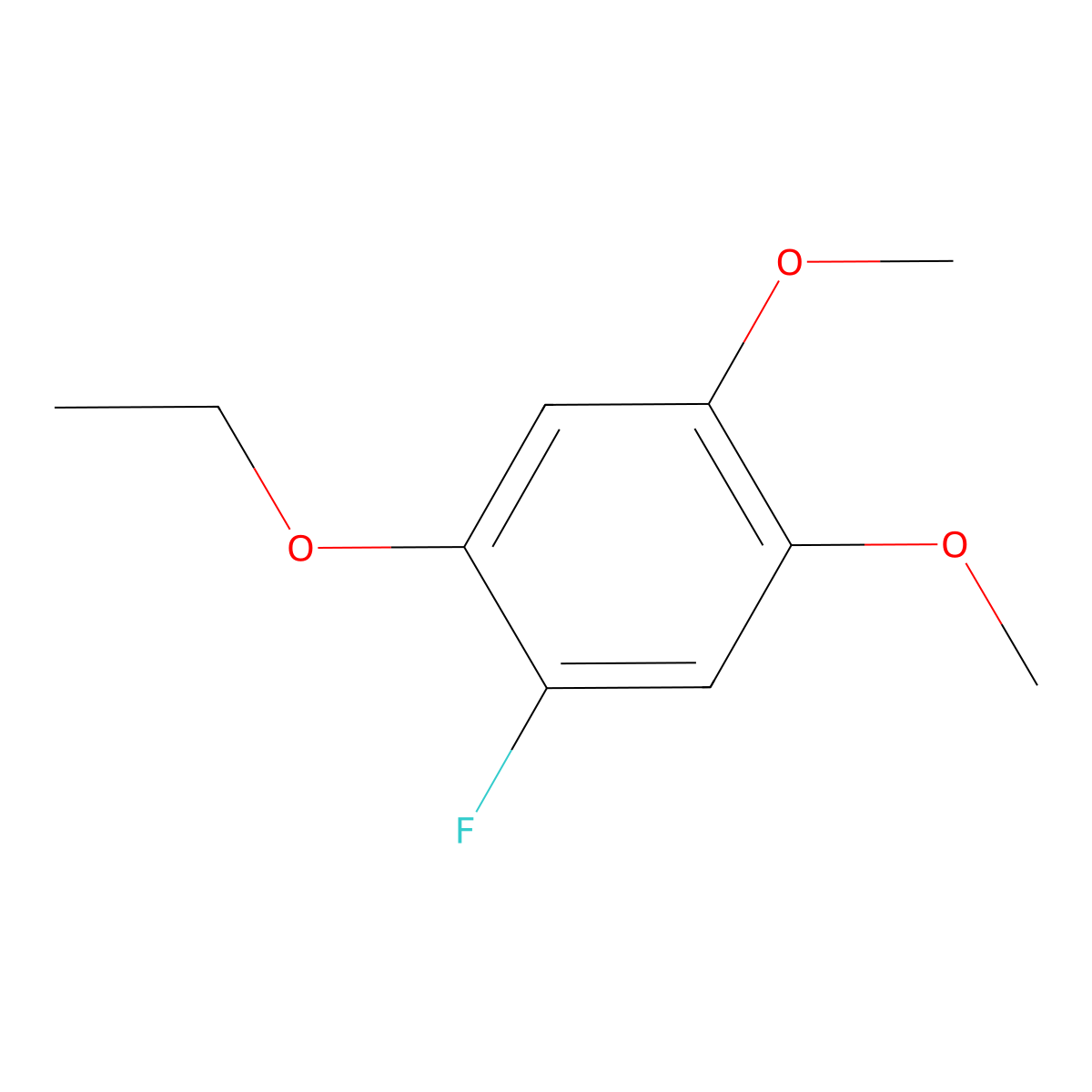 1-Ethoxy-2-fluoro-4,5-dimethoxybenzene molecular structure, CAS 1806313-27-8