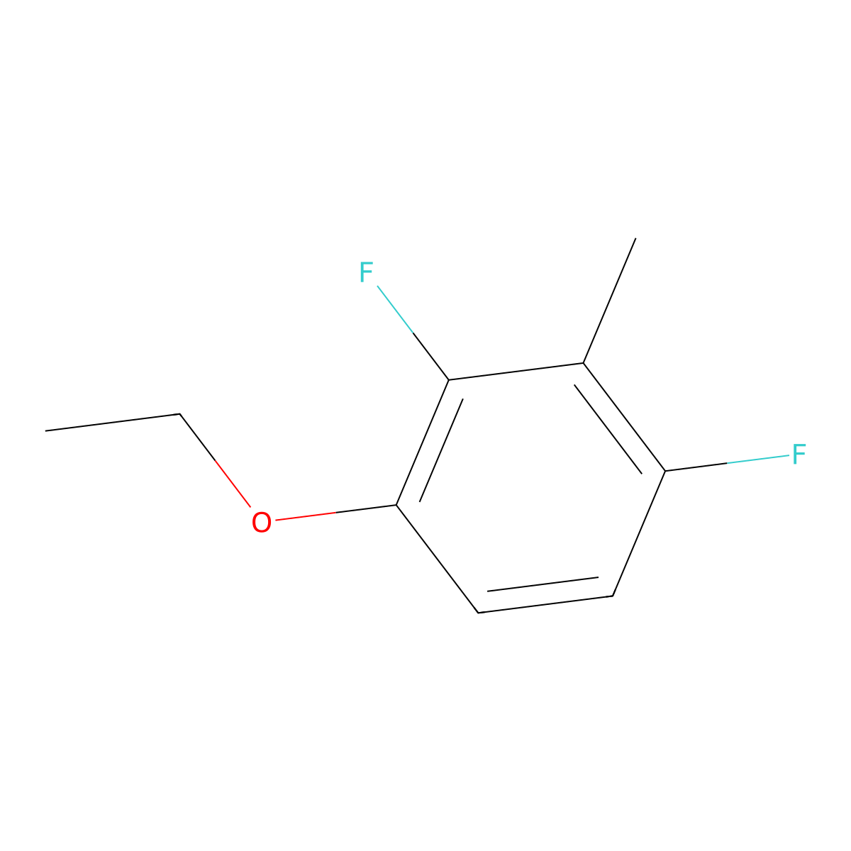1-Ethoxy-2,4-difluoro-3-methylbenzene molecular structure, CAS 1806313-34-7